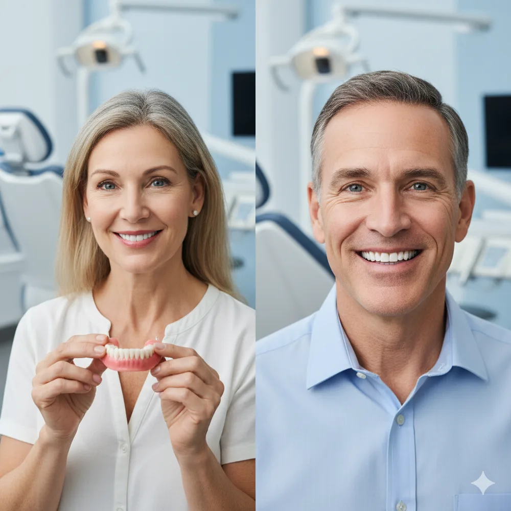 Snap-In Dentures vs Traditional Dentures: Pros and Cons